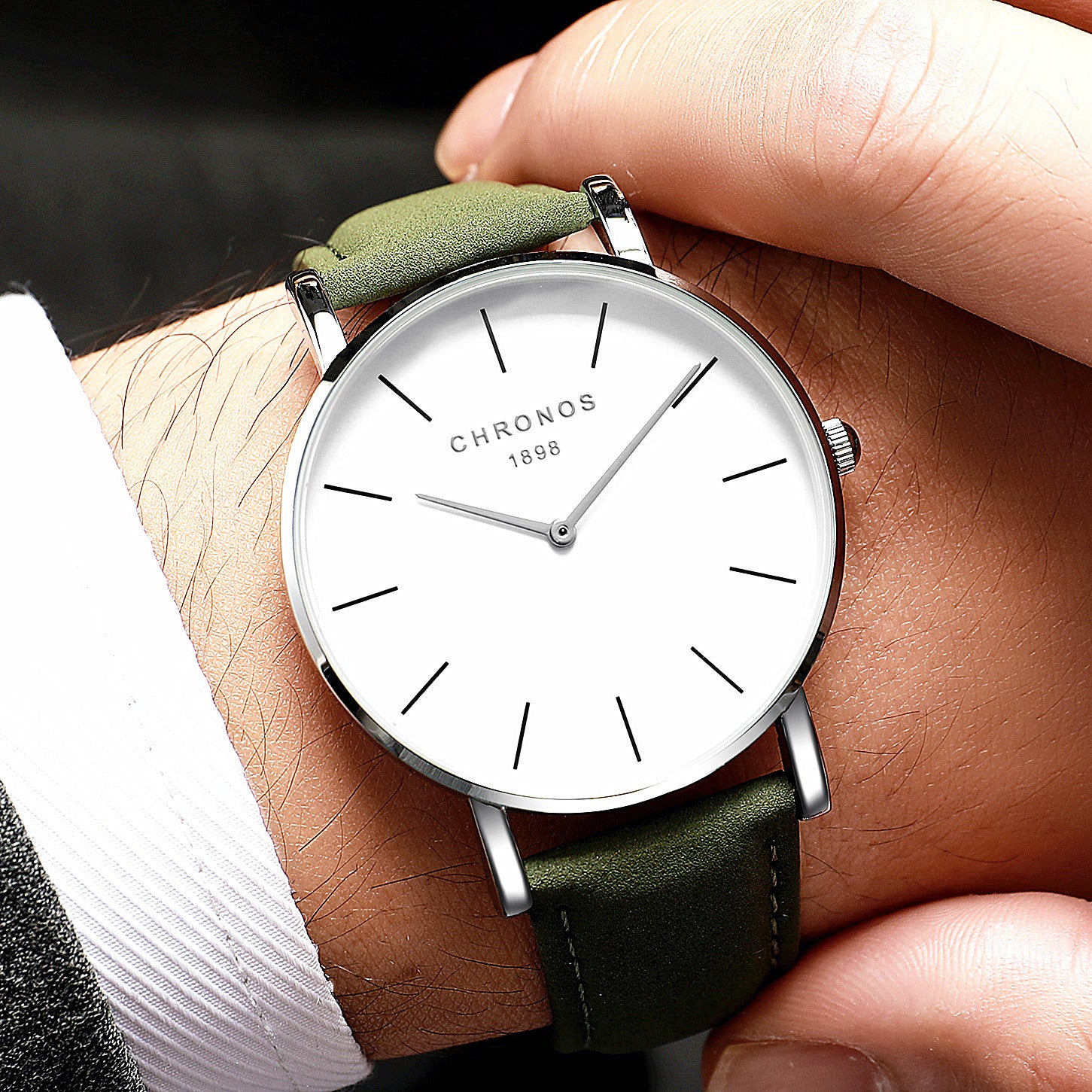 Fashion Casual Men's Ultrathin And Simple Waterproof Wrist Watch