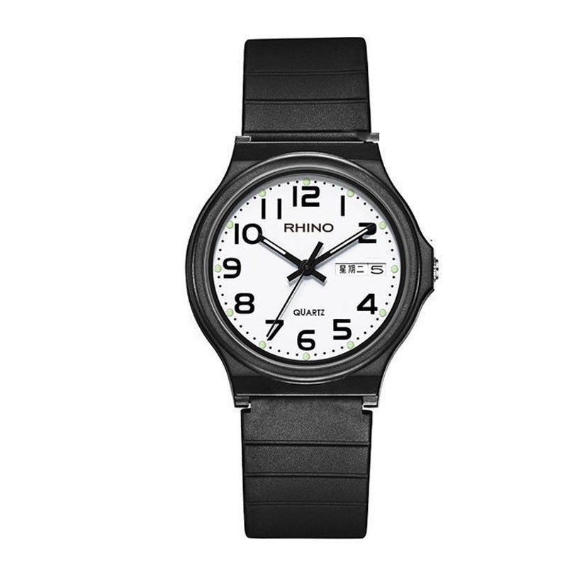 Student Exam Available Electronic Watch Children Teenagers Waterproof Band Calendar Luminous