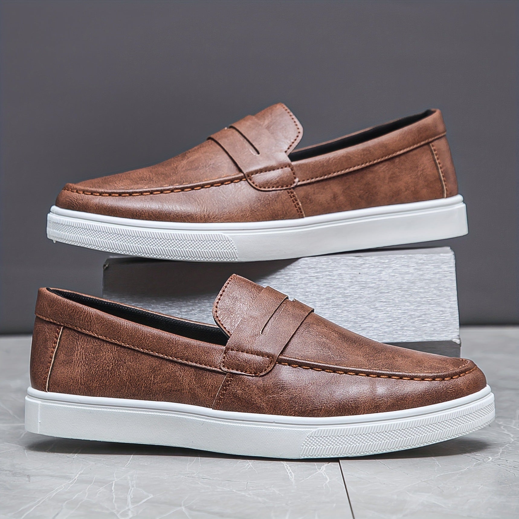 European And American Men's Solid Casual Shoes