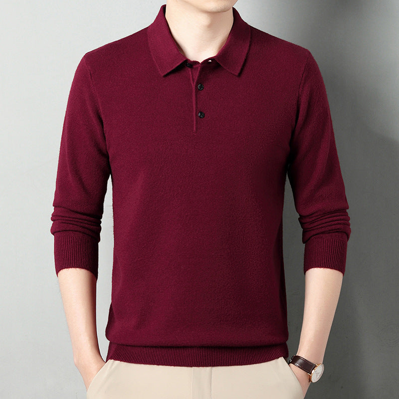 Winter Wool Lapel Long Sleeve Men
