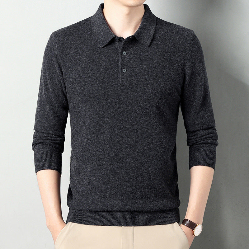 Winter Wool Lapel Long Sleeve Men