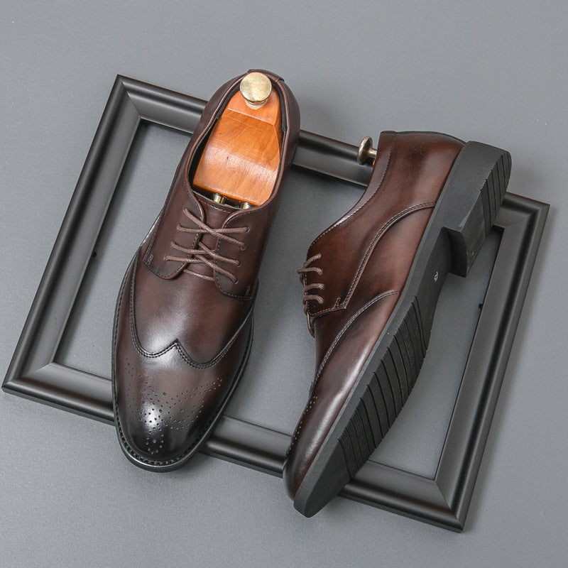 Plus Size Men's Leather Shoes Formal Wear