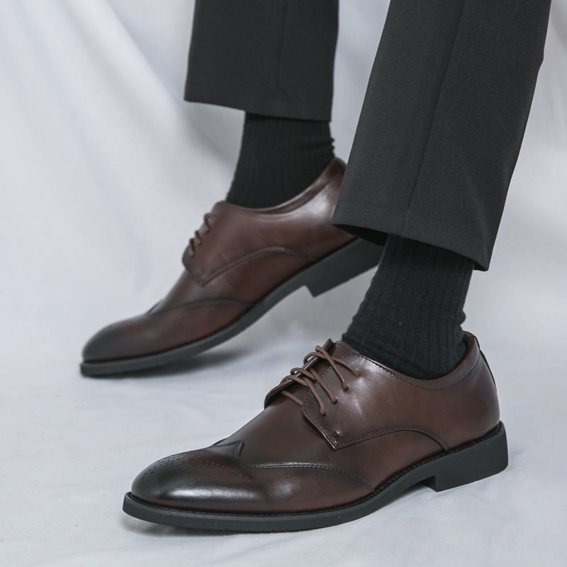 Plus Size Men's Leather Shoes Formal Wear